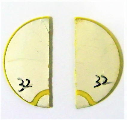 25mm Half Moon Piezoelectric Disc 2.2MHZ For Fetal Doppler